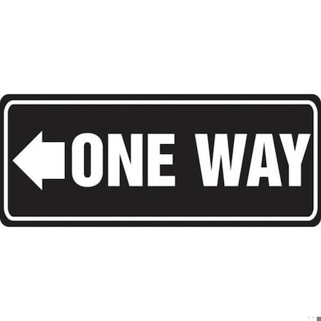 Accuform Safety Sign ONE WAY 7 in x 17 in MVHR421XP MVHR421XP